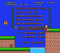 Tricky Mario Neo Title Screen